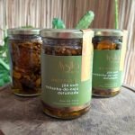 Antepasto de Jiló com Castanha de Caju Defumada