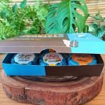 Alfajor Cománz em kit com 6 sabores, em caixa