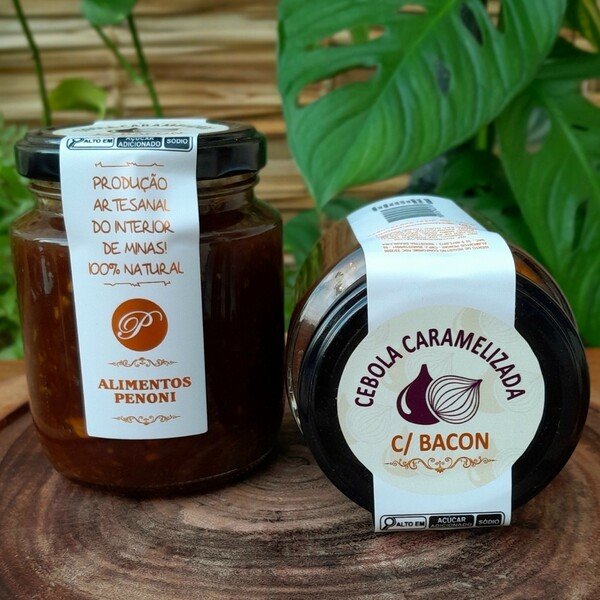 geleia-de-cebola-caramelizada-com-bacon Geleia de Cebola Caramelizada com Bacon - 240 gramas - Imagem 1